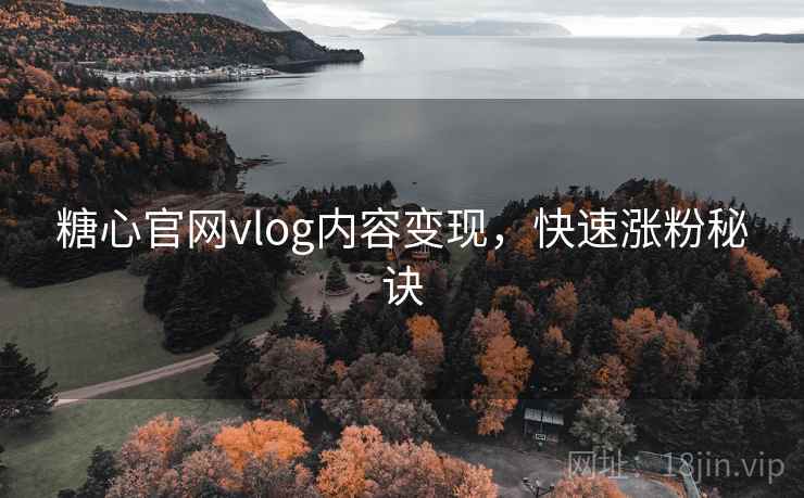 糖心官网vlog内容变现，快速涨粉秘诀